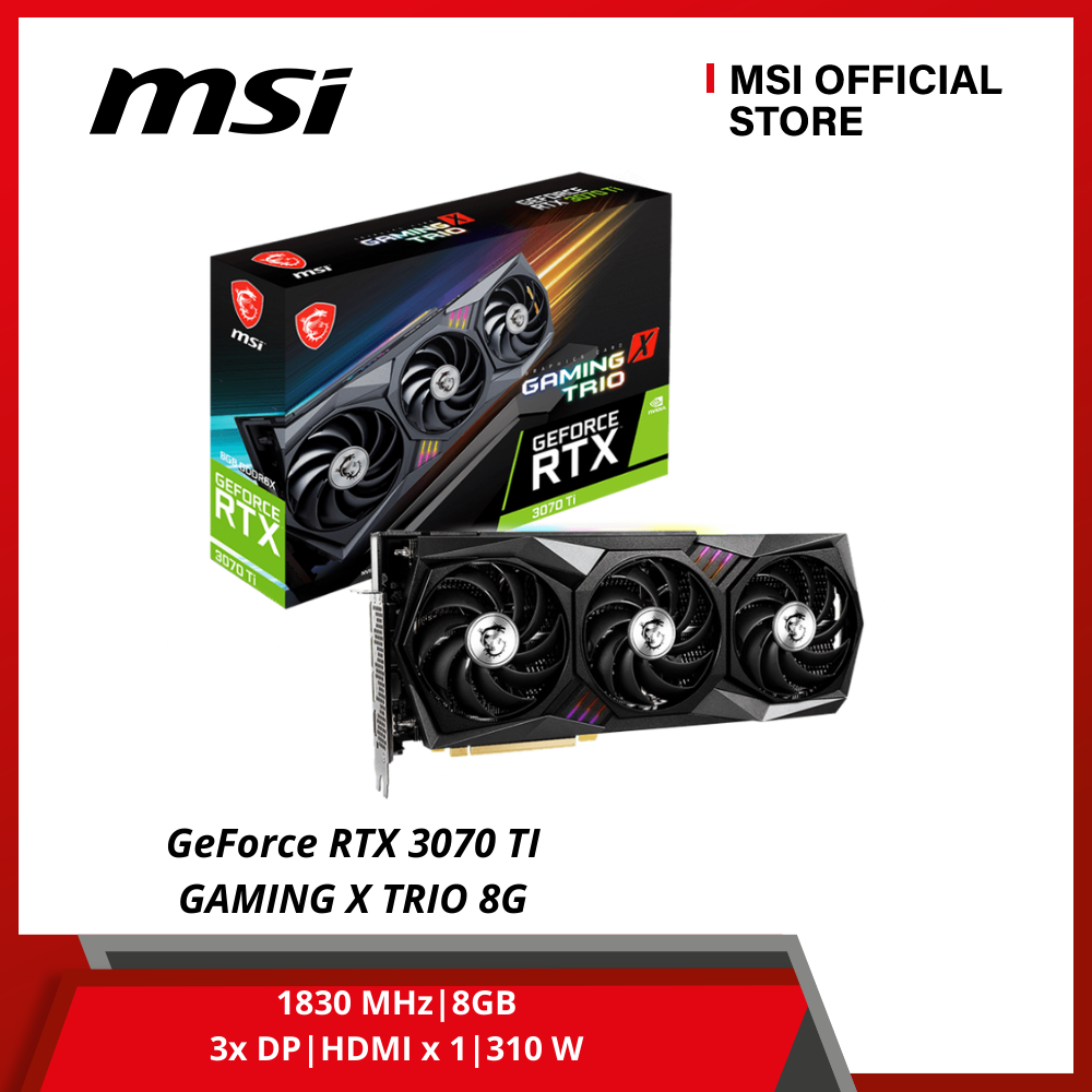Card màn hình MSI GeForce RTX 3070 TI GAMING X TRIO 8G - Hàng Chính Hãng