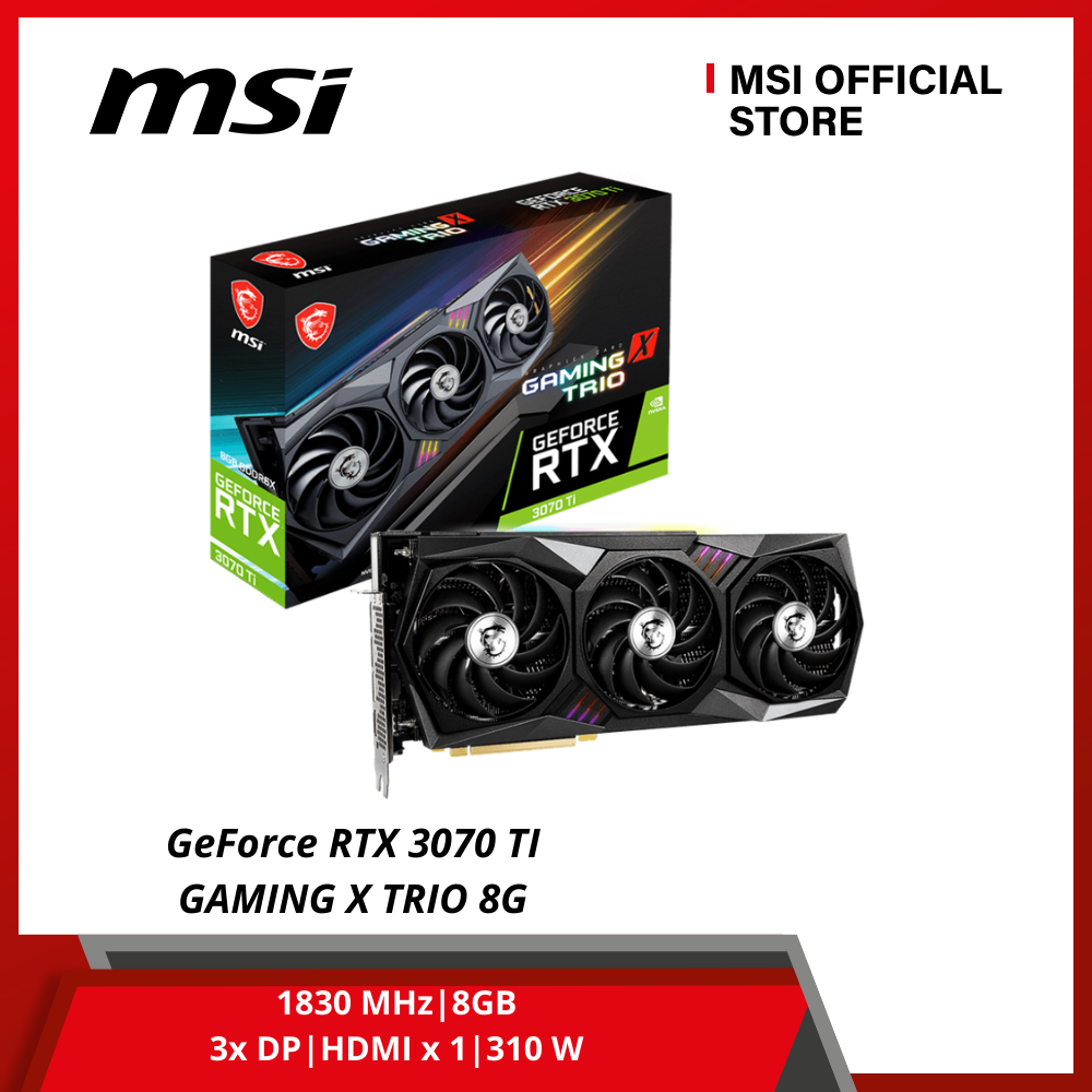 Card màn hình MSI GeForce RTX 3070 GAMING X TRIO 8GB GDDR6 -Hàng Chính Hãng