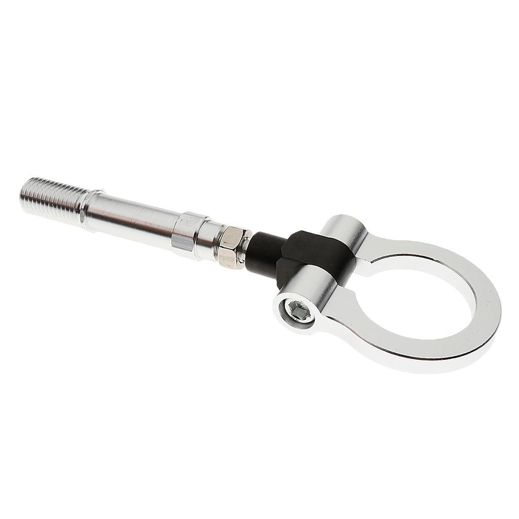 Aluminum Alloy Front Rear Bumper Racing Tow Hook for Mazda 3 +Silver