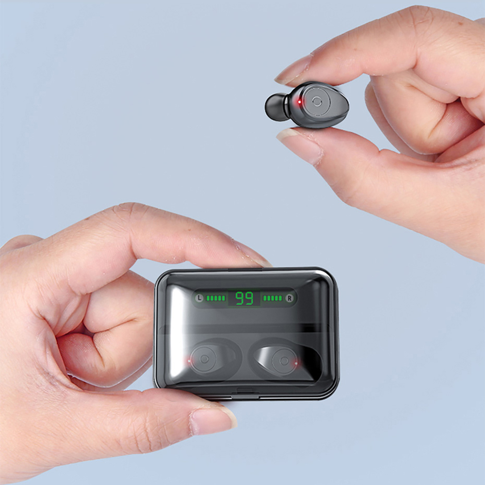 Tai Nghe Chống Thấm Nước Cho Điện Thoại Thông Minh BT5.0 F9 LED