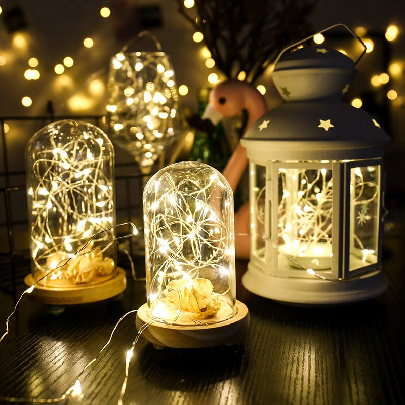 Dây đèn Fairy Light đom đóm chipsbling 5 mét dùng pin AA