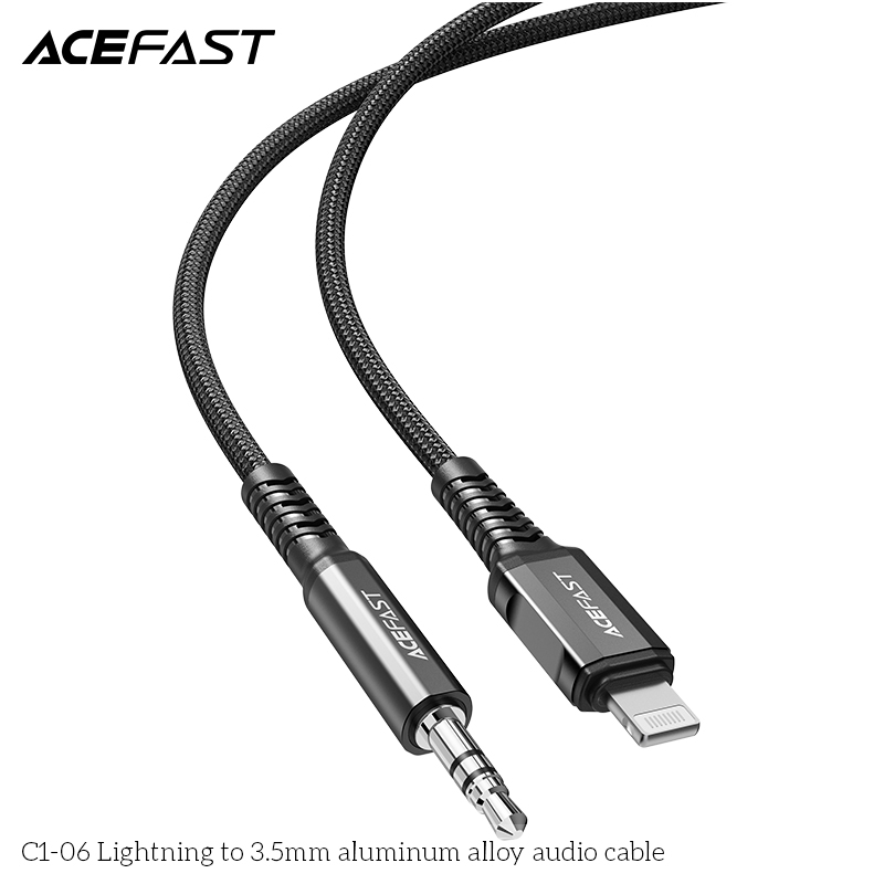 Cáp chuyển âm thanh Acefast Light.ning to 3.5mm MFI - C1-06 Hàng chính hãng Acefast