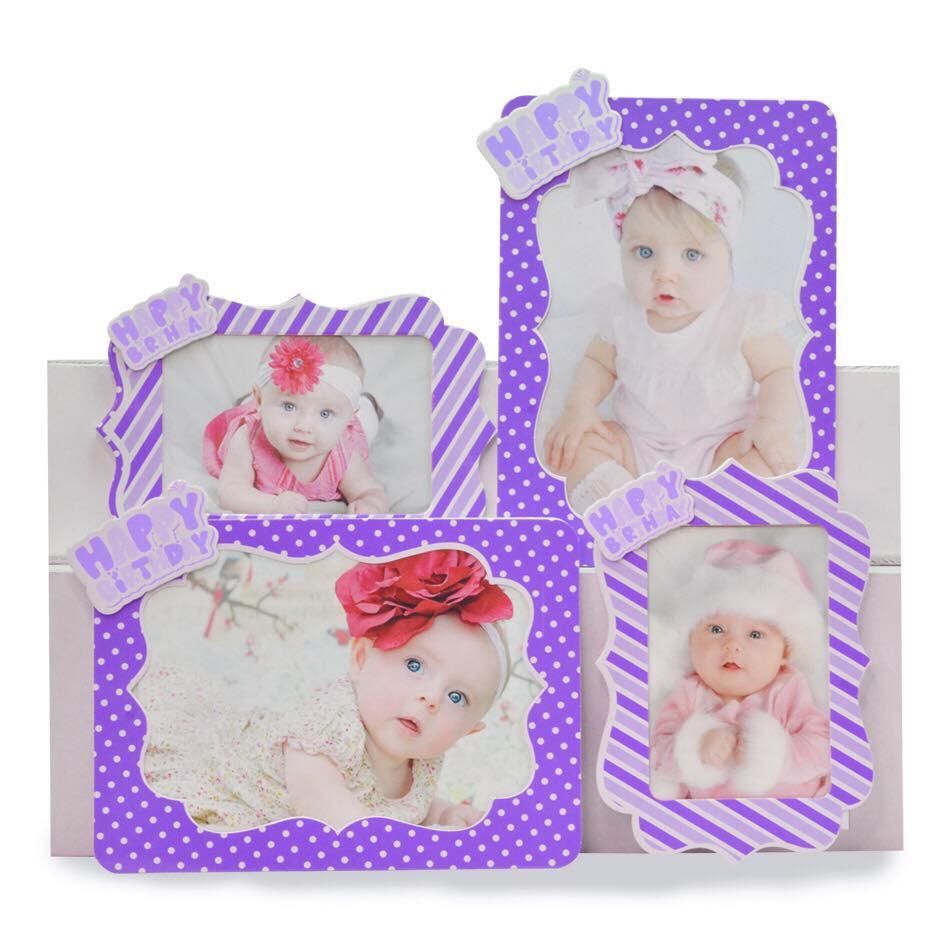 Set 2 khung trang trí sinh nhật cho bé