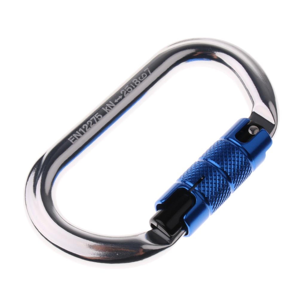 Carabiner Leo Núi Hình Bầu Dục 25KN Nhôm Tự động Khóa Carabiner