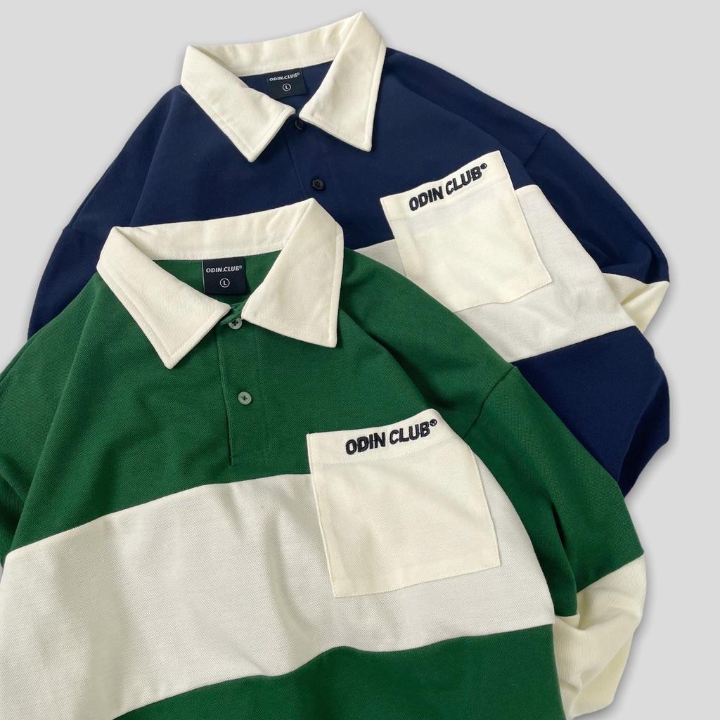 Áo Polo dài tay ODIN CLUB Mixed, Áo Polo dài tay form rộng unisex, Local Brand ODIN CLUB
