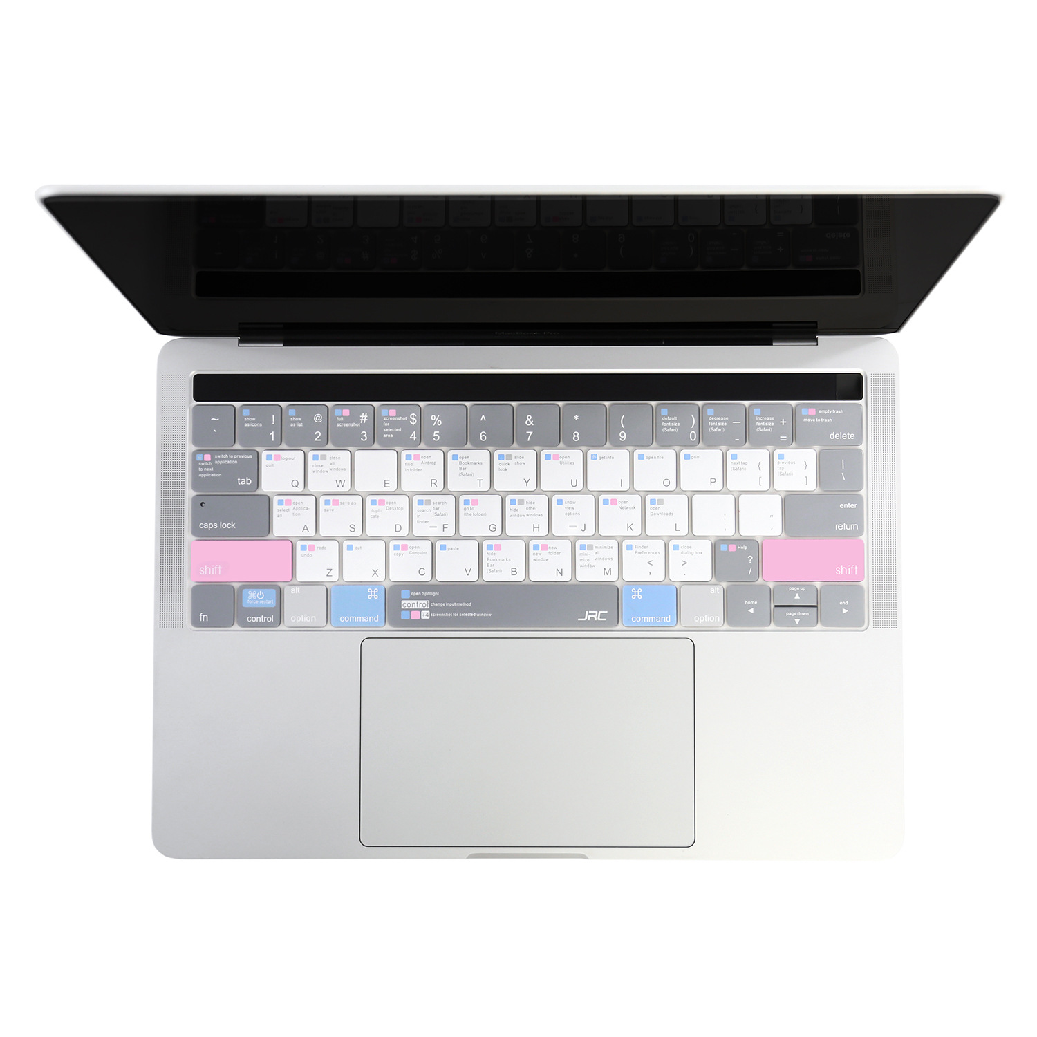 Miếng lót, Phủ Bàn Phím Macbook 3 Màu Shortcut - Chống nước, bụi bẩn - Hàng Chính Hãng JRC