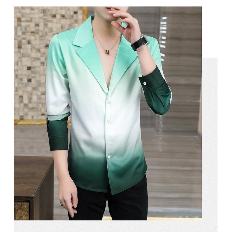 Áo sơ mi phối màu cực đỉnh, mẫu mới nhất thiết kế độc quyền, phong cách Hàn quốc, chất áo mền mịn thoáng mát - T14