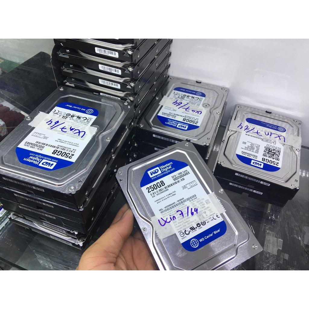 HDD 250G Hàng chuẩn tháo máy bộ cài sẵn Win 7 64bit