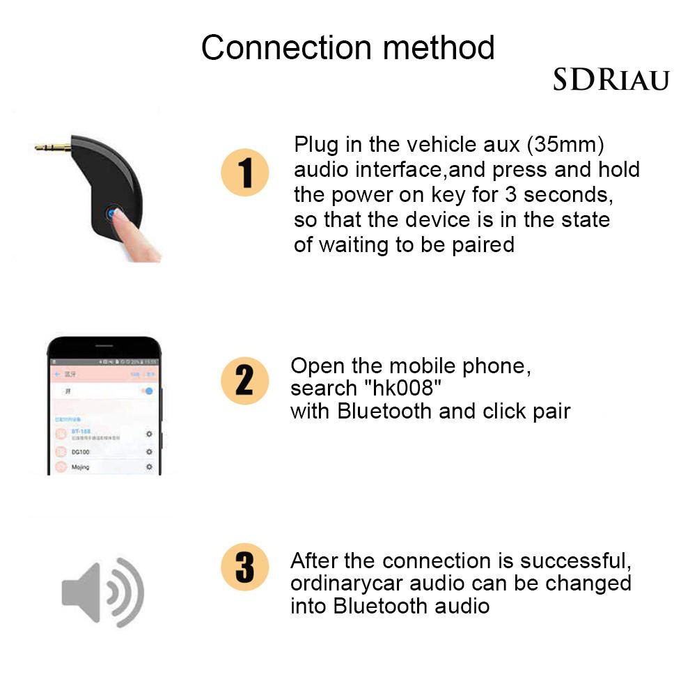 Thiết Bị Nhận Tín Hiệu Âm Thanh Bluetooth 5.0 3.5mm Chuyên Dụng Cho Xe Hơi