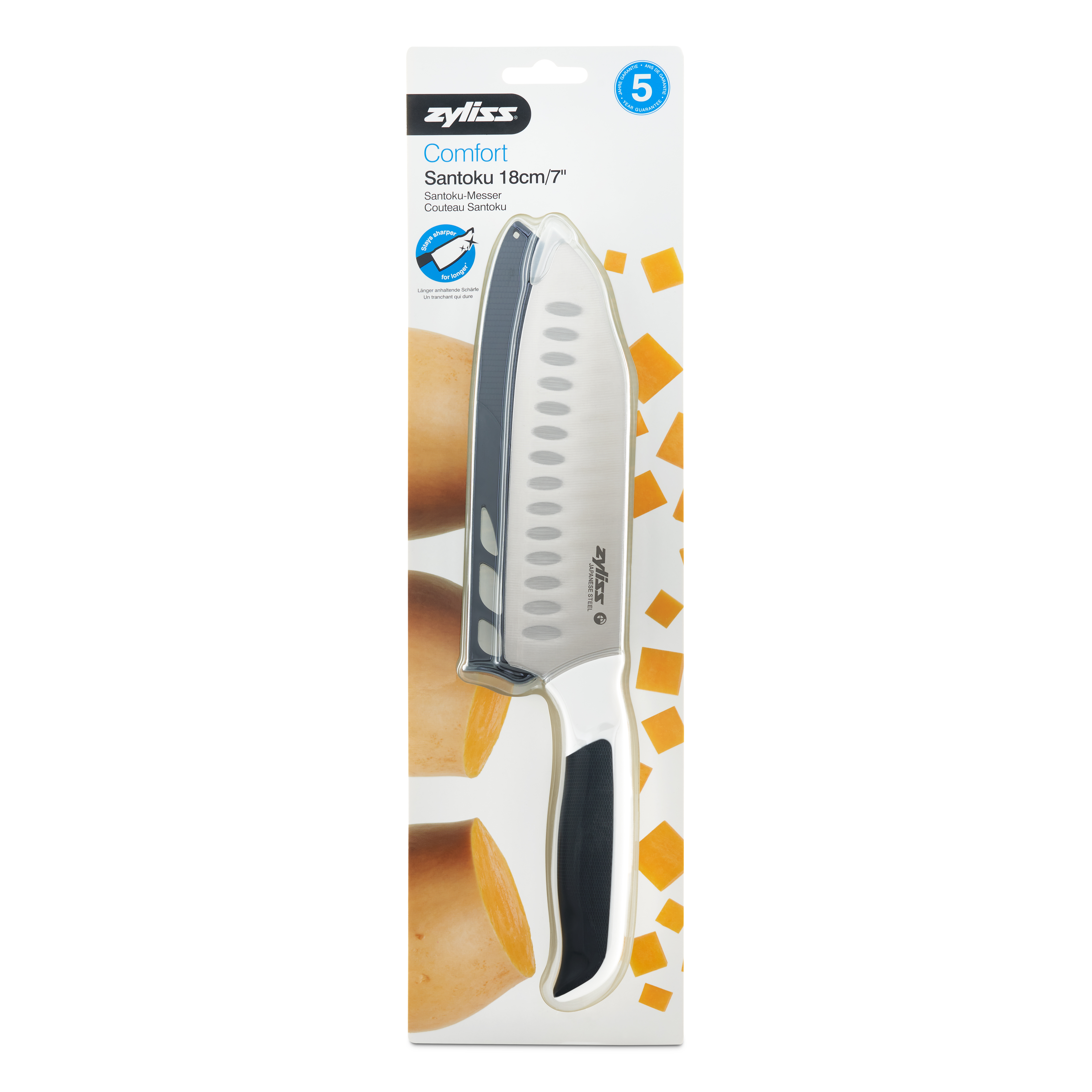 Dao bếp Zyliss Comfort Santoku knife 18cm/ 7" - E920212