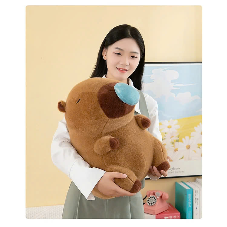 Gấu bông Chuột Capybara Thú nhồi bông Capybara Bộ trưởng Bộ Ngoại Giao đáng yêu 30cm Mũi Rút Thú Bông Quà Tặng