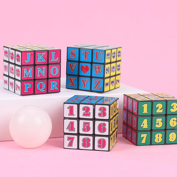 Đồ Chơi Thông Minh ️️ Rubik 3x3 Kết Hợp Chữ Số Học Độc Đáo, Xoay Trơn, Nhập Có Qùa Tặng