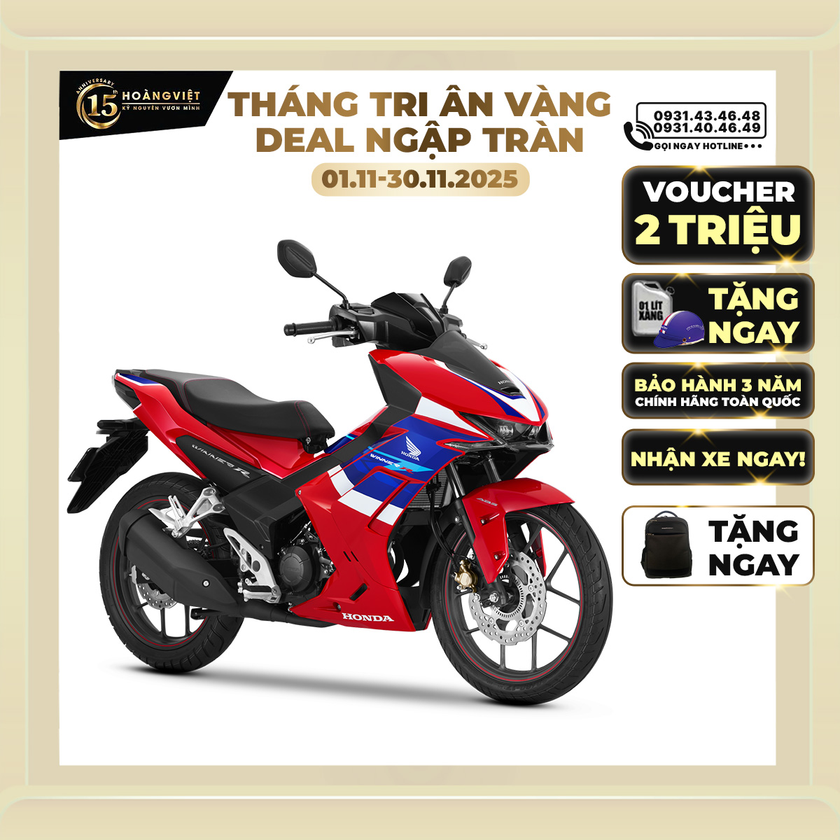 Xe Máy Honda Winner R 2026 - Phiên Bản Thể Thao
