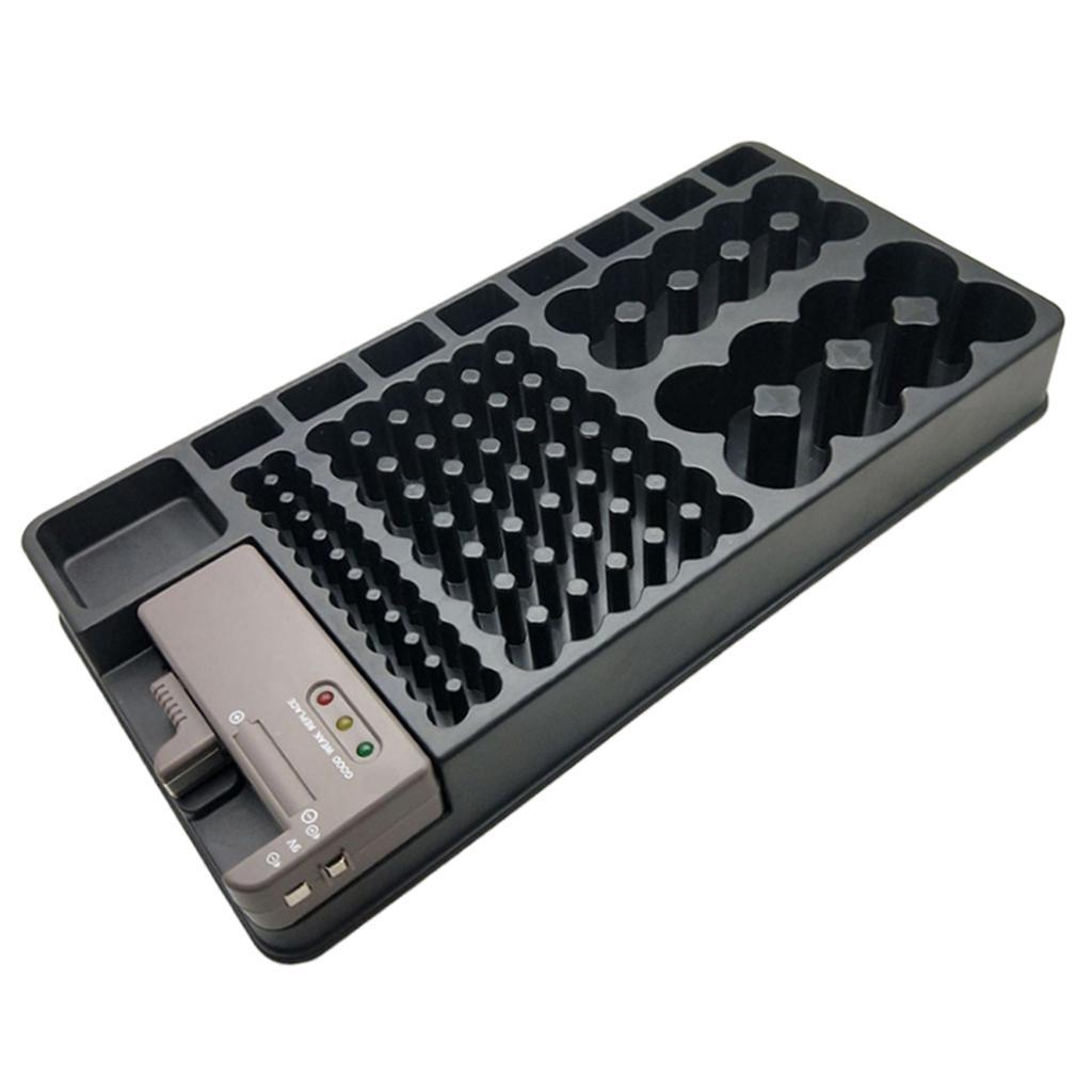 AA AAA D C 9V 100pcs Battery Large Organizer Storage Case Box +