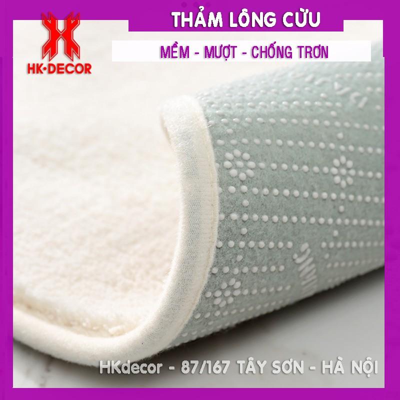 Thảm lông cừu trải cạnh giường ngủ, chân ghế, thảm ngồi bệt LC01