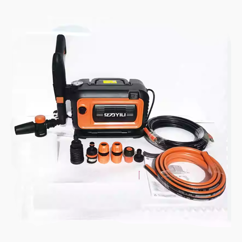 Máy rửa xe áp lực cao Yili YLQ4280G Plus rửa xe cao áp công suất lớn 1800W có đồng hồ đo áp suất, máy rửa xe gia đình, công nghiệp, thiết kế nhỏ gọn - hàng chính hãng