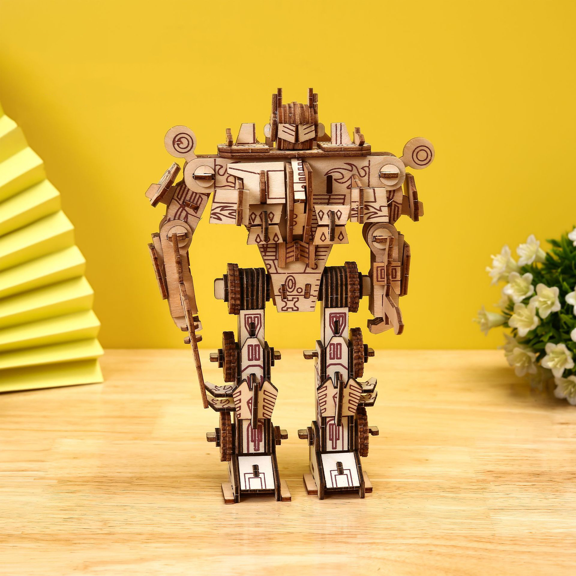 Đồ chơi lắp ráp gỗ 3D Mô hình Robot Optimus Prime Laser