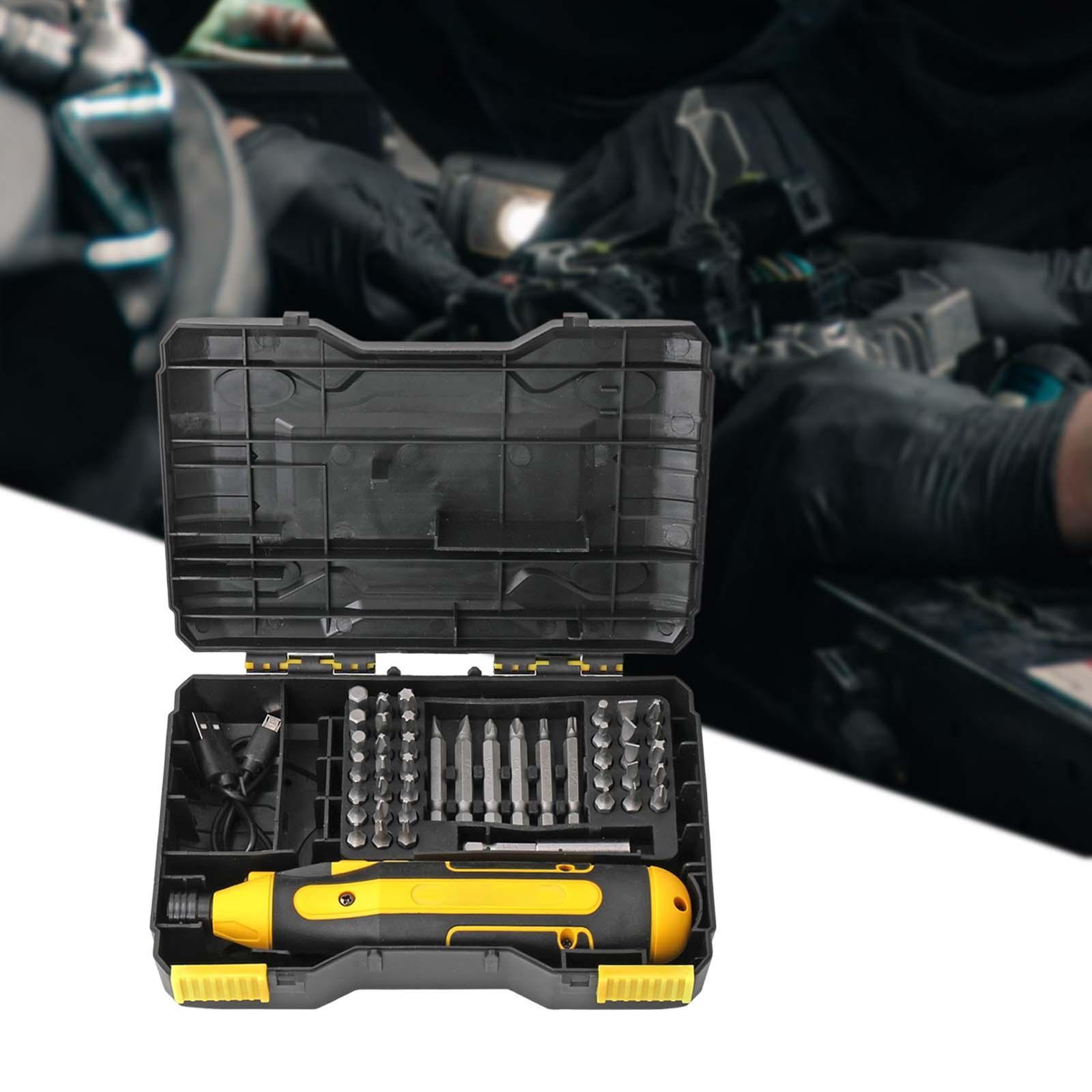 44x Electric Screwdriver Kit Manual Repair Tools Precision for Household Furniture