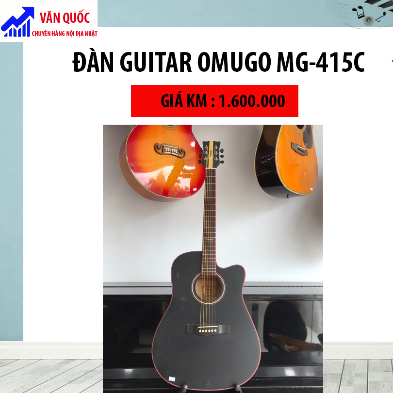 Đàn Guitar Acoustic Omugo MG 415C + Tặng kèm Bộ Phụ Kiện 6 Món