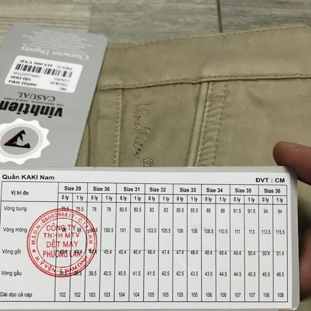 Quần thô kaki trung niên trung tuổi 1 li hàng Quảng Châu loại 1 chất cực đẹp