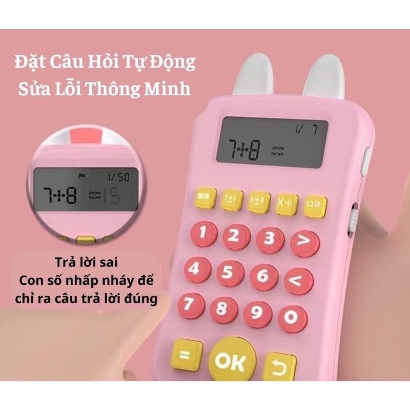 Máy Tính Cầm Tay Thông Minh Luyện Tính Nhẩm Cho Bé - NTH