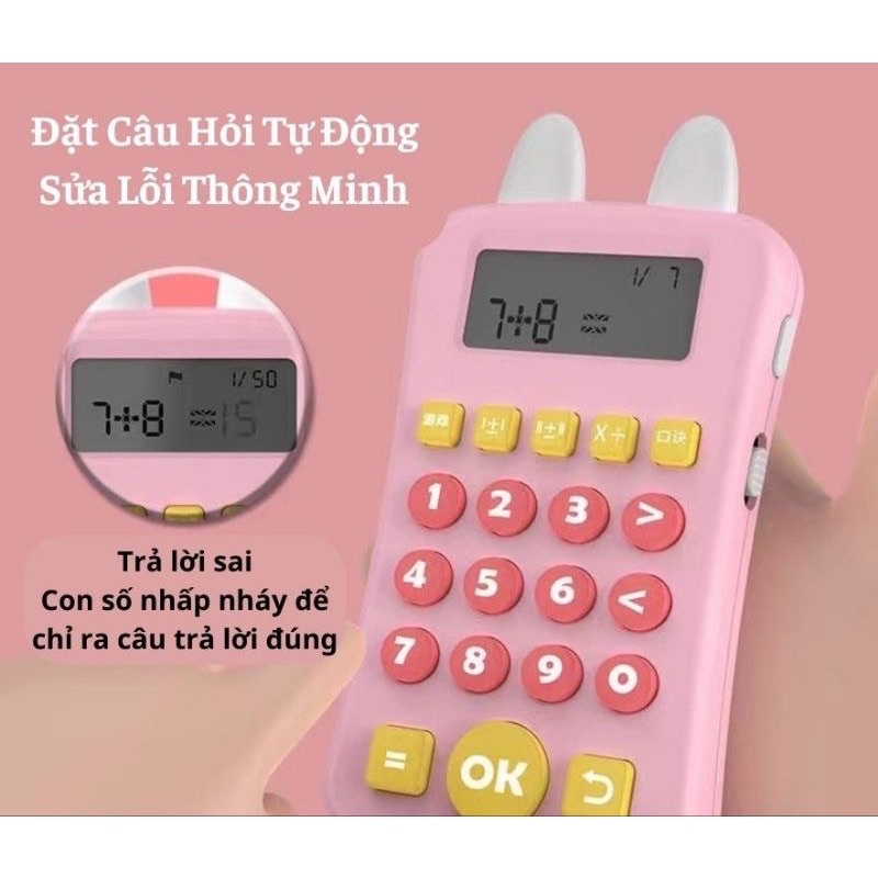 Máy Tính Cầm Tay Thông Minh Luyện Tính Nhẩm Cho Bé