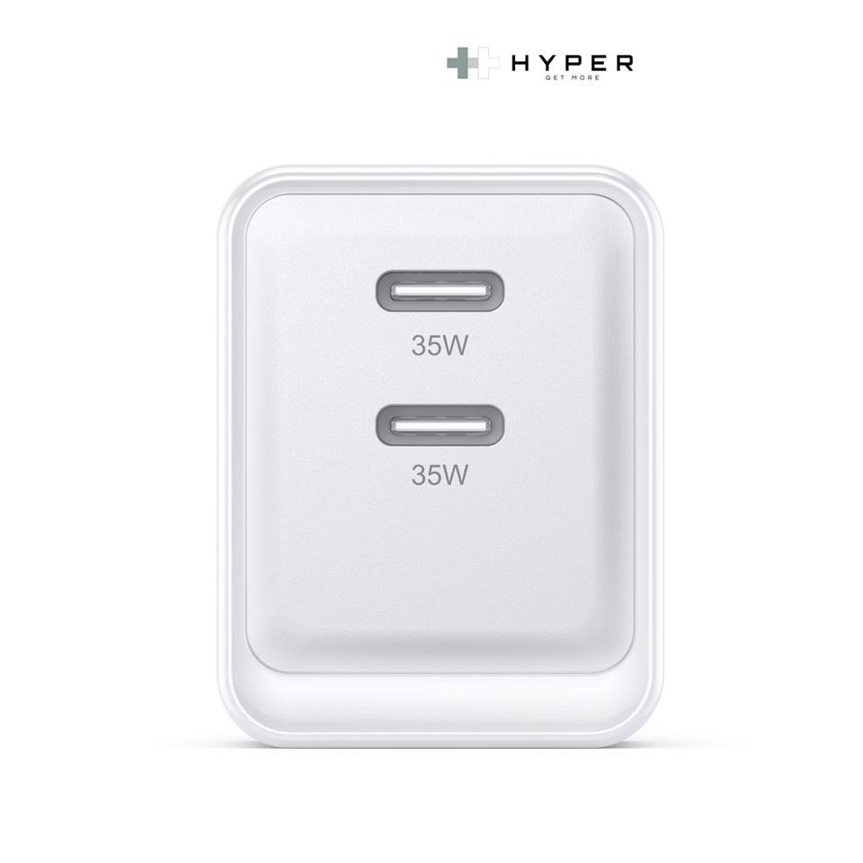 Sạc Nhanh ip 14/13/12 Hyper Gan II DUAL USB-C PPS 33W / PD 35W HJG35NA Hàng Chính Hãng