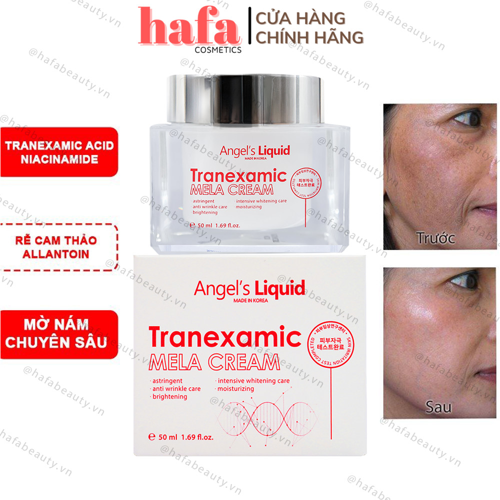 Kem Dưỡng Tranexamic Acid Mờ Nám Chuyên Sâu Angel's Liquid Mela Cream 50ml