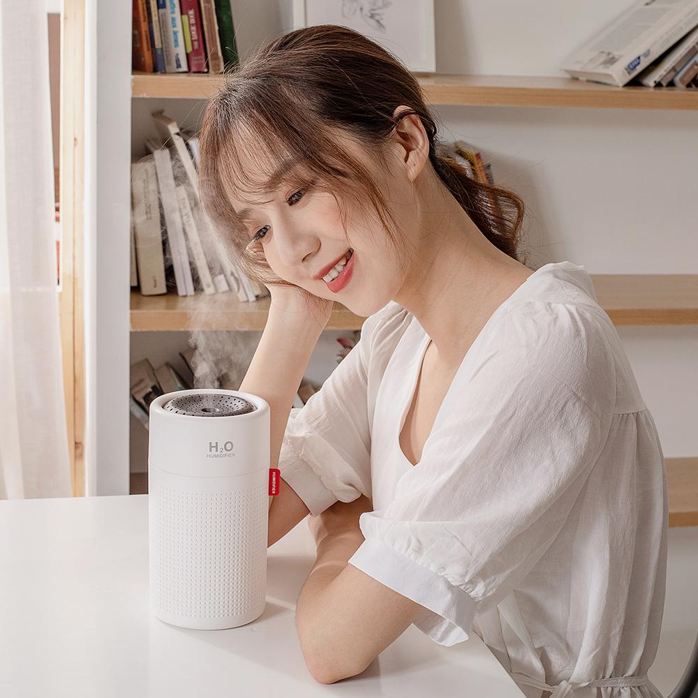 Sức Chứa Lớn 750 Ml Máy Tạo Độ Ẩm Không Khí 2000 MAh Sạc USB Không Dây Siêu Âm Hương Thơm Nước Máy Khuếch Tán Ánh Sáng Umidificador