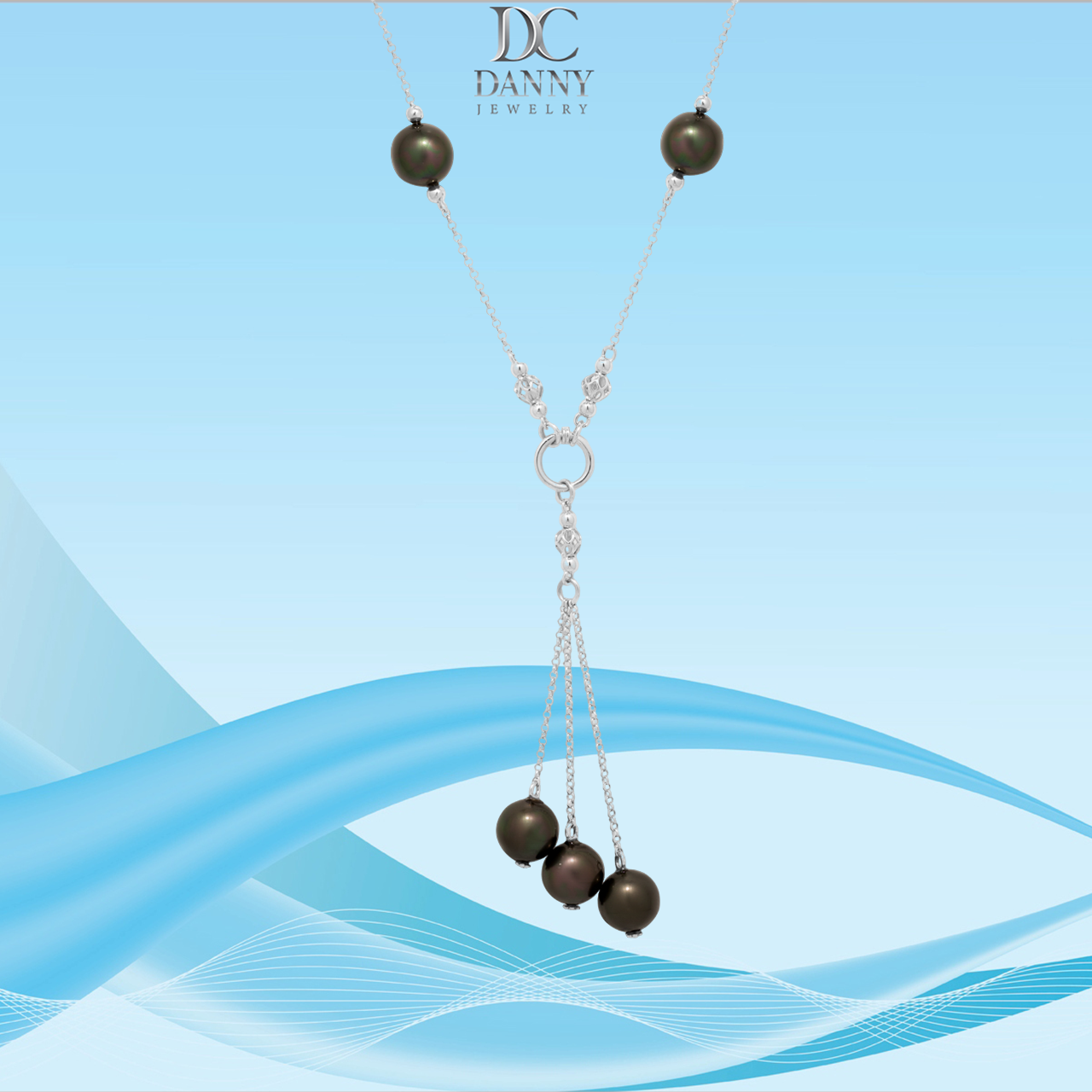 Dây Chuyền Bạc 925 Danny Jewelry Đính Ngọc Ốc D6235100004 Xi Rhodium
