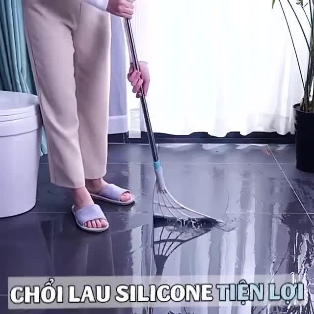 Chổi Quét Sàn Kèm Gạt Nước Thông Minh Silicon