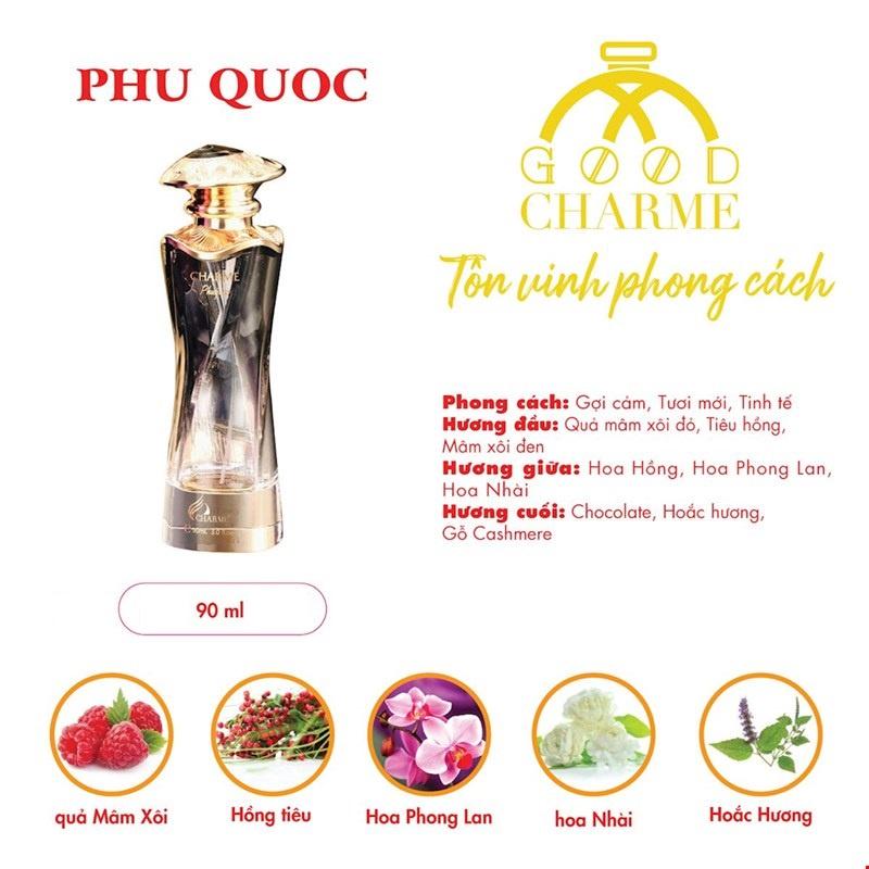 Nước hoa nữ cao cấp Charme Phuquoc 90ml hương thơm đầy mê hoặc và quyến rũ dành cho các bạn gái