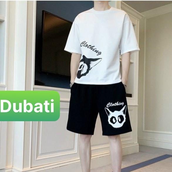 ĐỒ BỘ QUẦN ÁO THỂ THAO NAM MÈO CLOTHING, BỘ THUN CO GIÃN, SET ĐỒ BỘ THỂ THAO- DUBATI FASHION