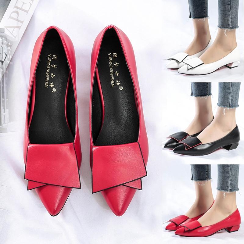 Women casual low heel office shoes