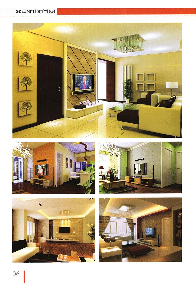 Sách Thiết Kế Chi Tiết Nhà Ở Theo Phong Thủy - Quyển Màu Đỏ - Nền Tường