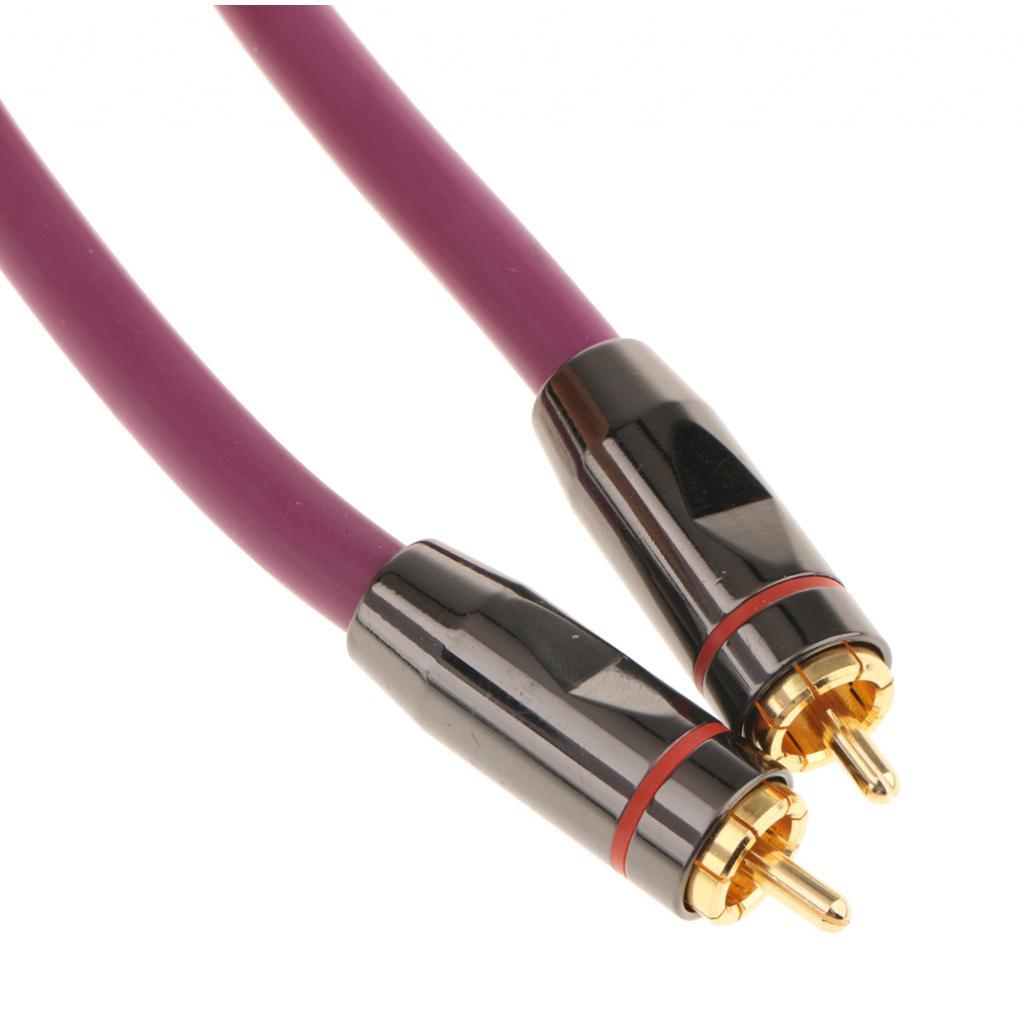 RCA to RCA Digital Audio Coaxial Cable Cord RCA Audio Cord Gold Plated 0.5M