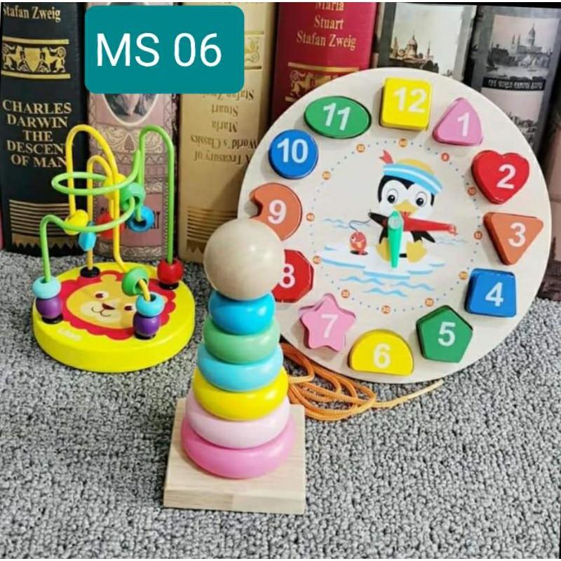Combo đồ chơi gỗ thông minh cho bé