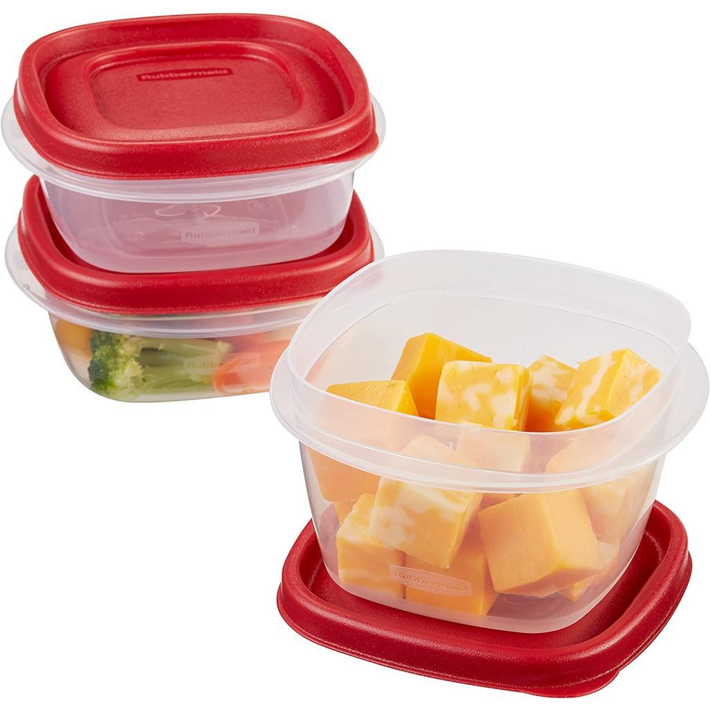 Set 3 hộp đựng thực phẩm RUBBERMAID ( 2 size 296ml và 1 size 473ml)