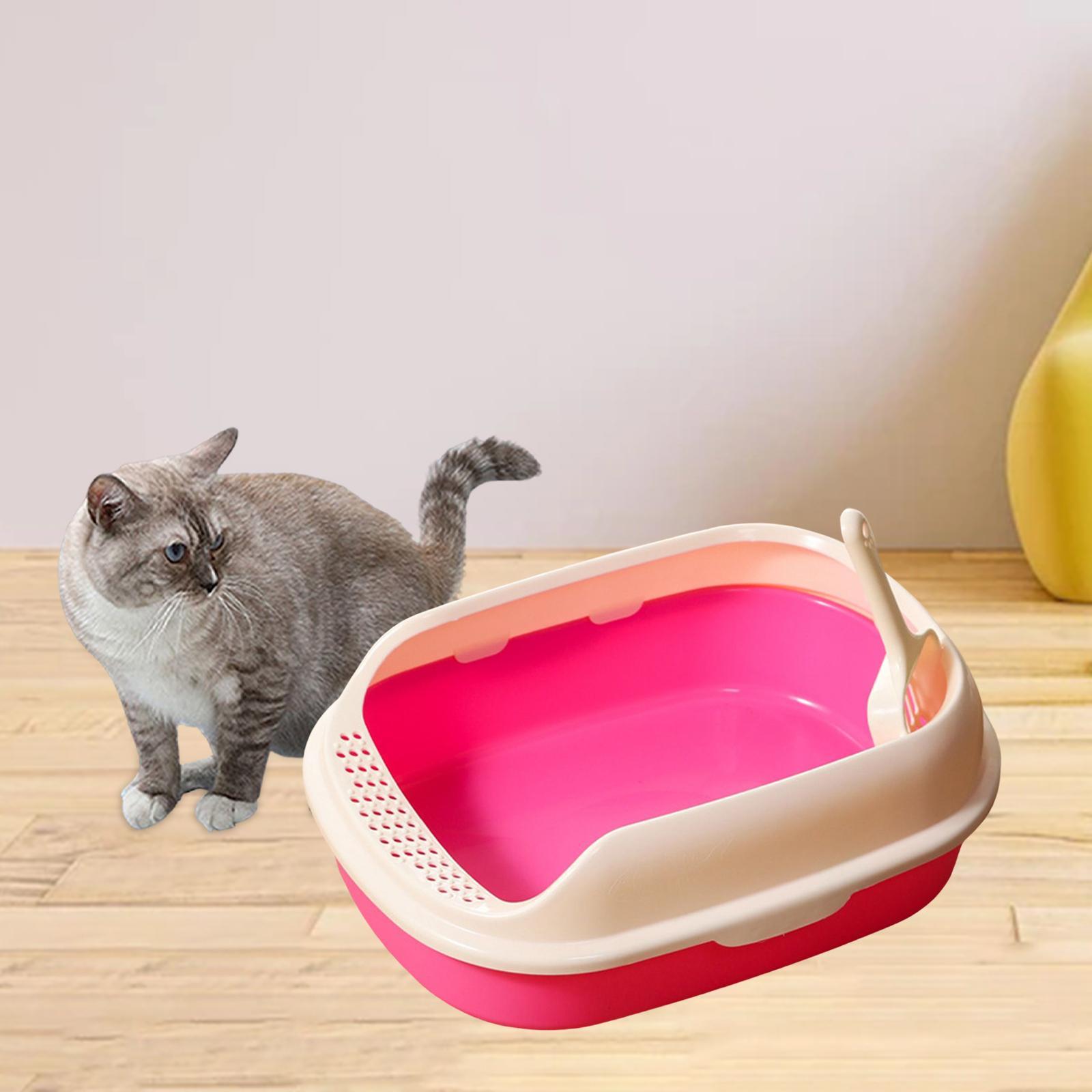 Cat Litter Box Kitten Toilet Pet Litter Tray Bedpan Cat Litter Container