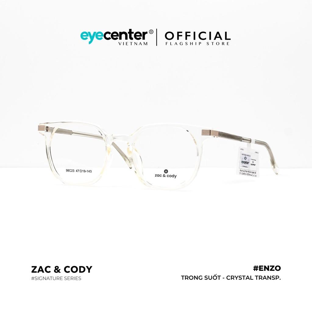 Gọng kính cận nam nữ A01-S chính hãng ENZO by ZAC CODY nhập khẩu Eye Center Vietnam