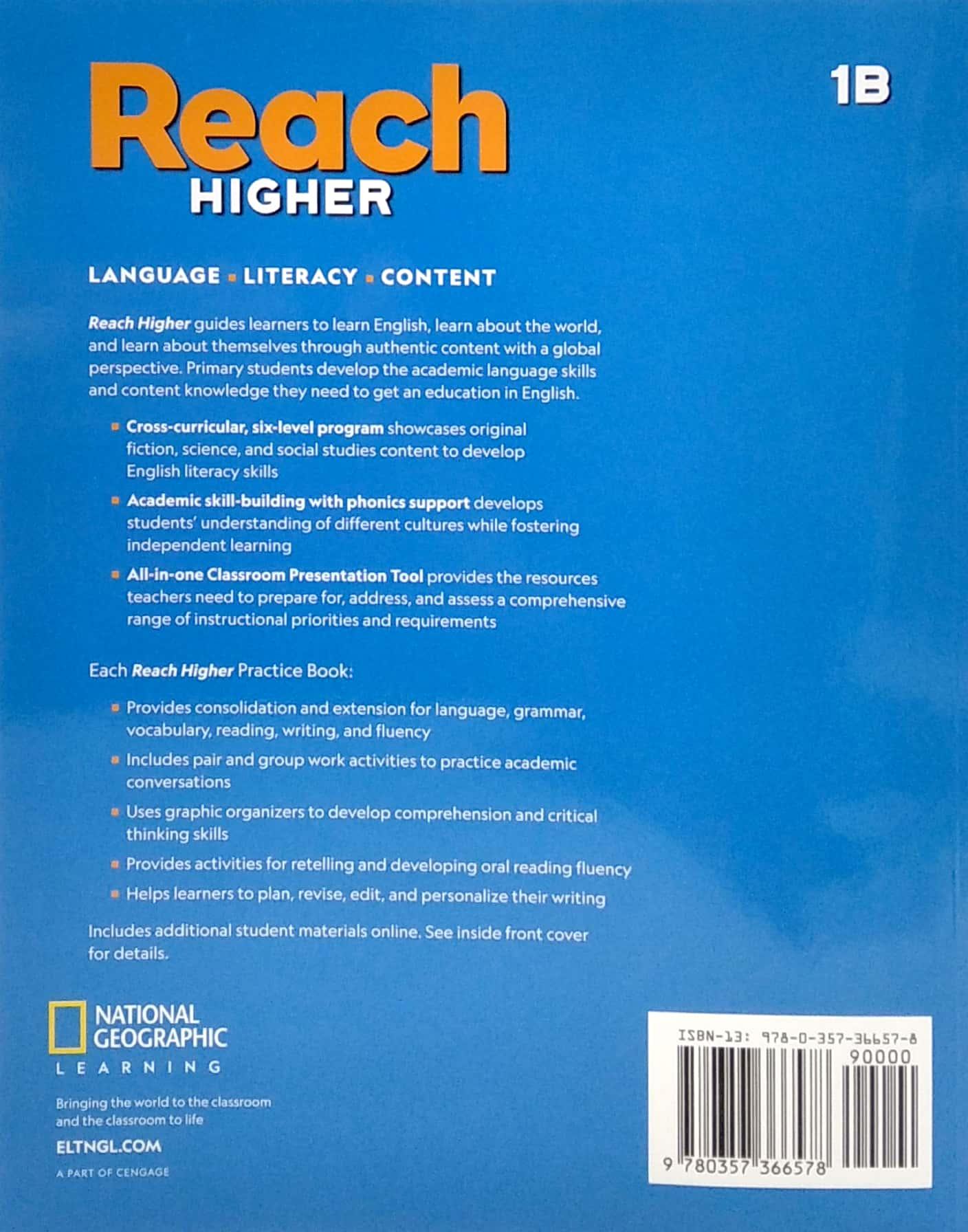 Reach Higher 1B: Practice Book
