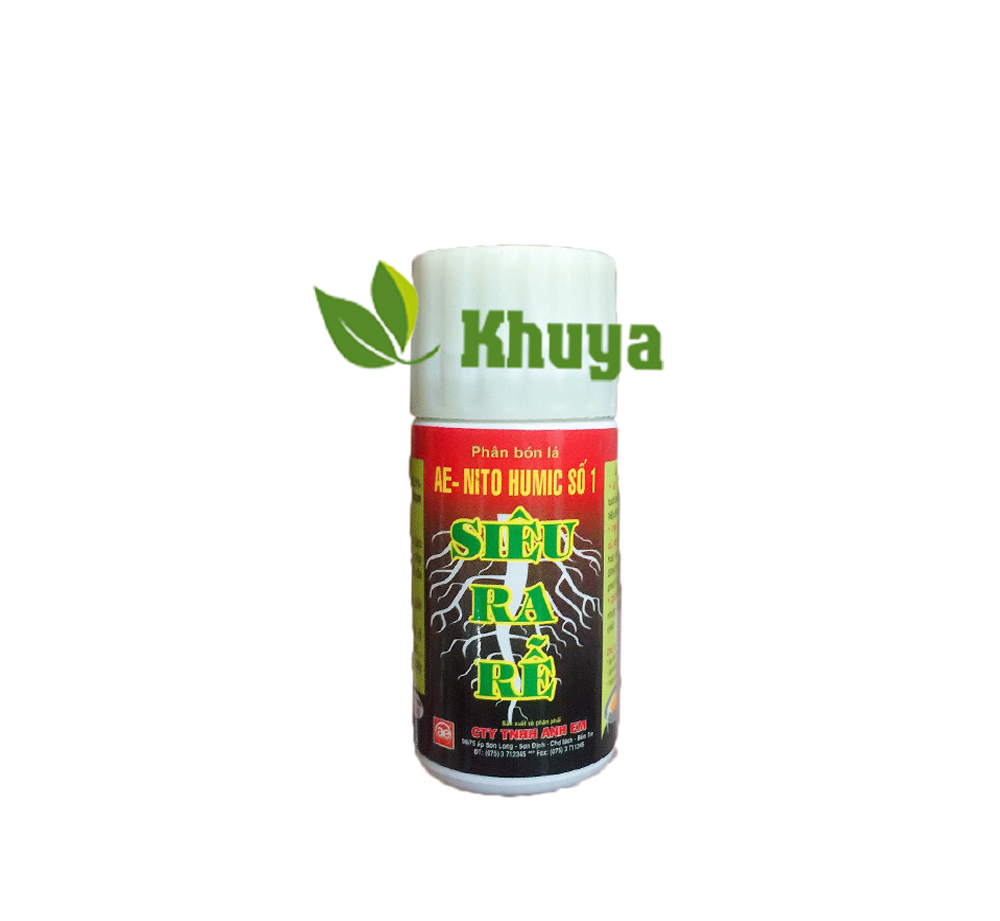 Phân bón lá NPK sinh học Siêu Ra Rễ Nito Humic 20ml
