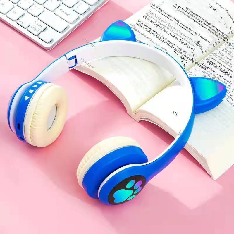 Ưu Đãi Tai Nghe Bluetooth Móng Vuốt Mèo Dễ Thương VIV-23M Tai Nghe Tai Mèo Phát Sáng Tai Nghe Không Dây