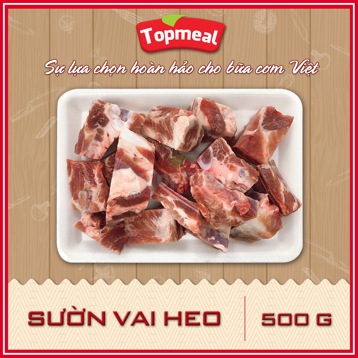 HCM - Sườn vai heo - Thích hợp với các món nướng, rim, kho, chiên,... -