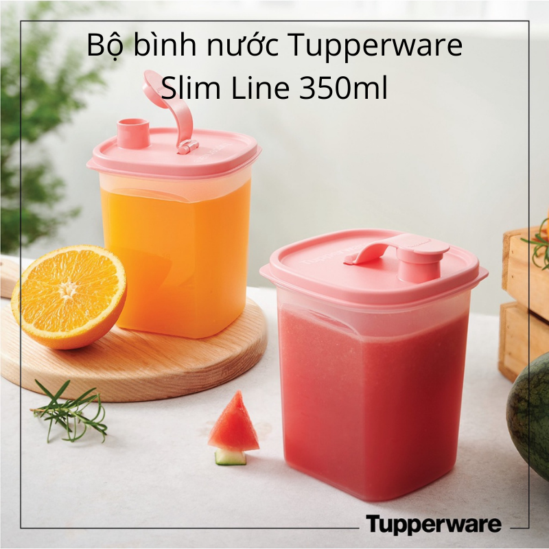 Bình nước Tupperware Slim Line 350ml x2