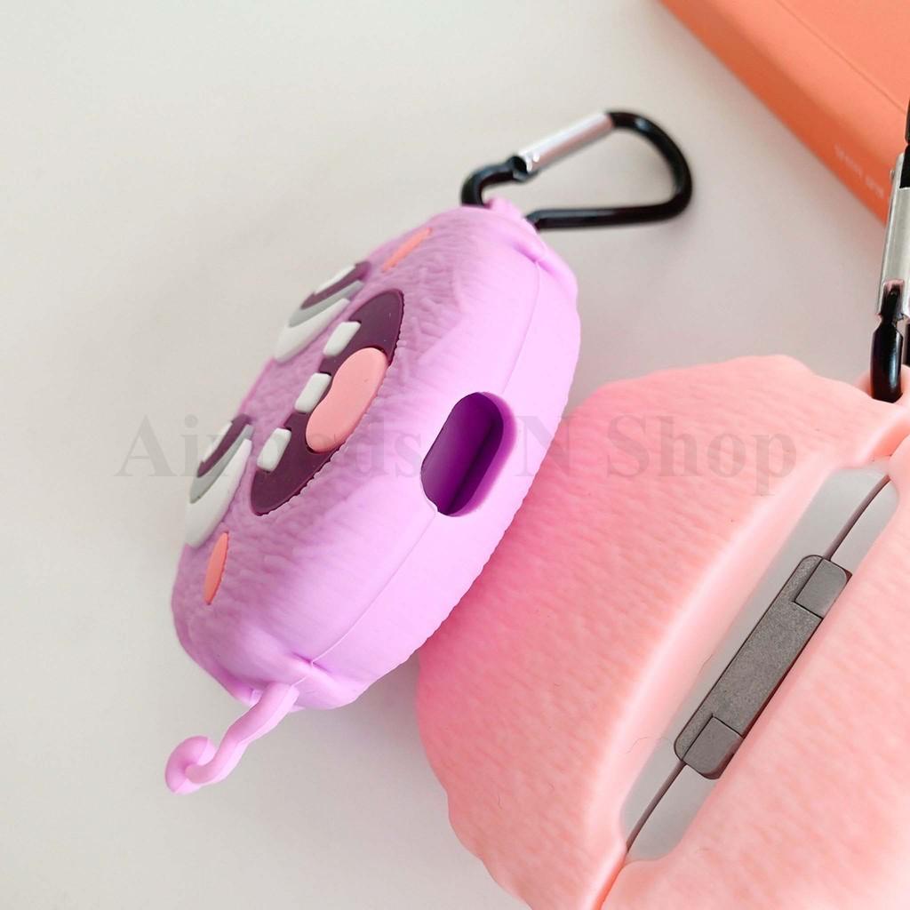 Bao Case Ốp dành cho Airpods Pro mắt to sừng siêu xinh silicon cao cấp