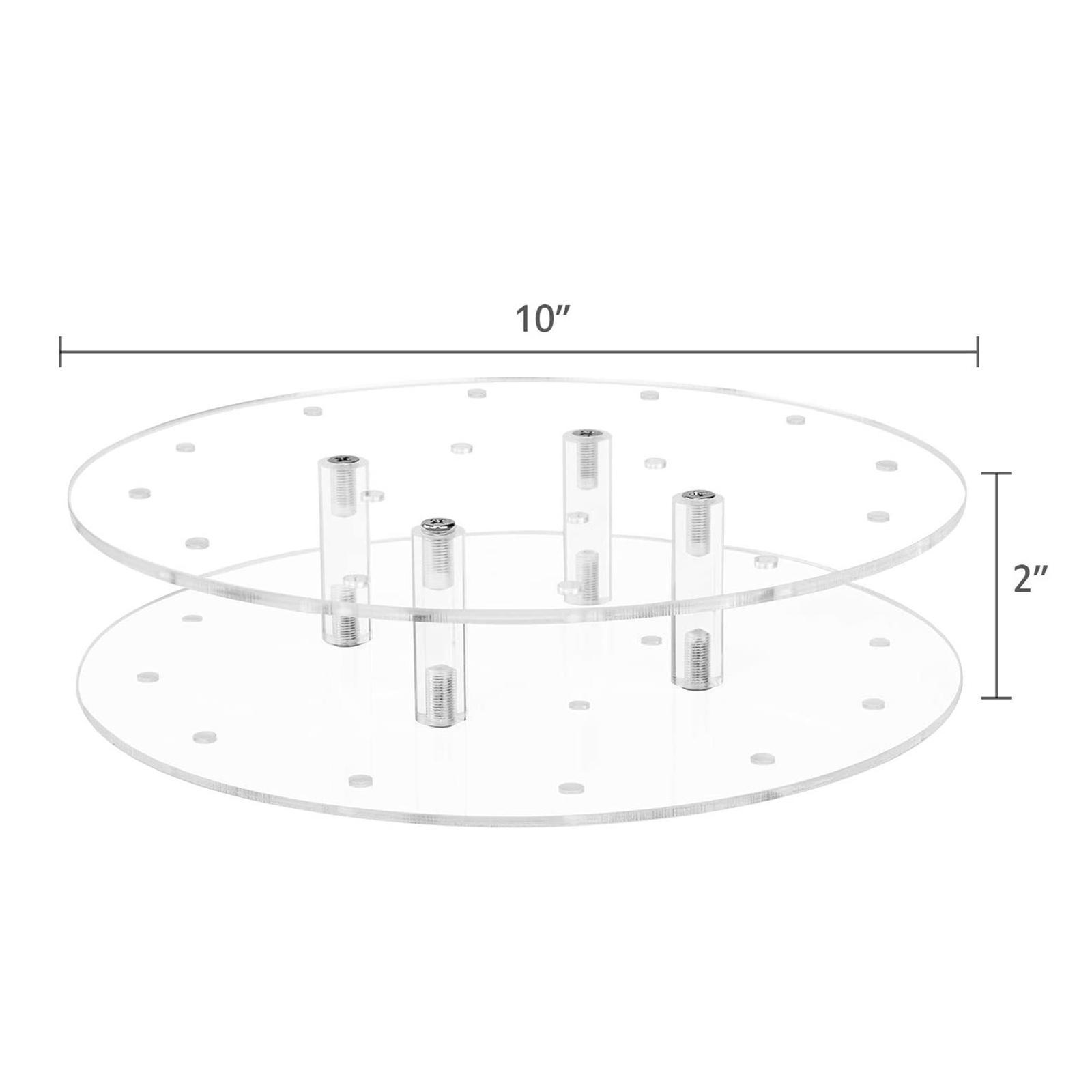 Clear Acrylic Cake Display Stand 16 Holes Cake Holder for Thanksgiving Decor