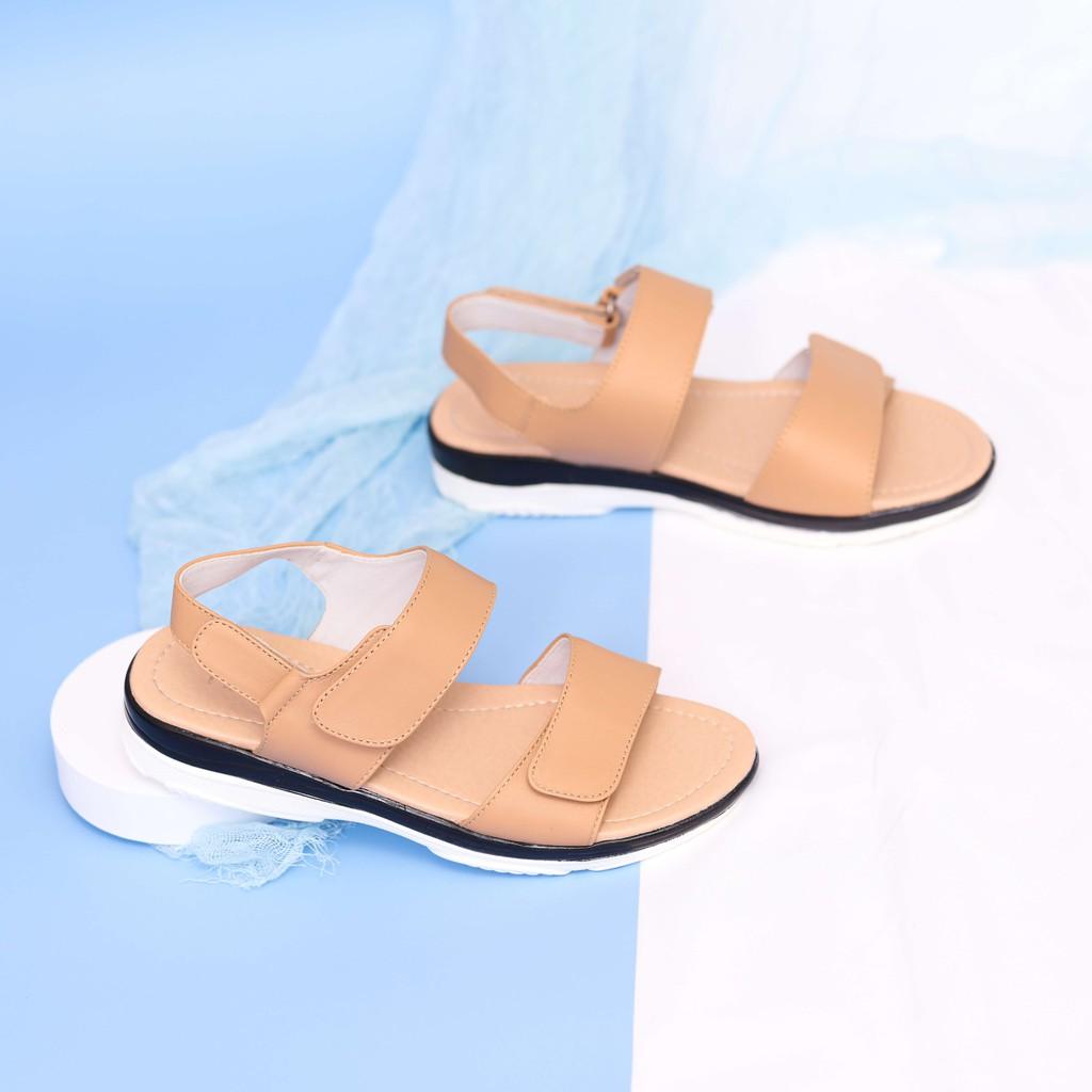 Giày Sandal Đế Xuồng 3cm Da Thật Pixie X727