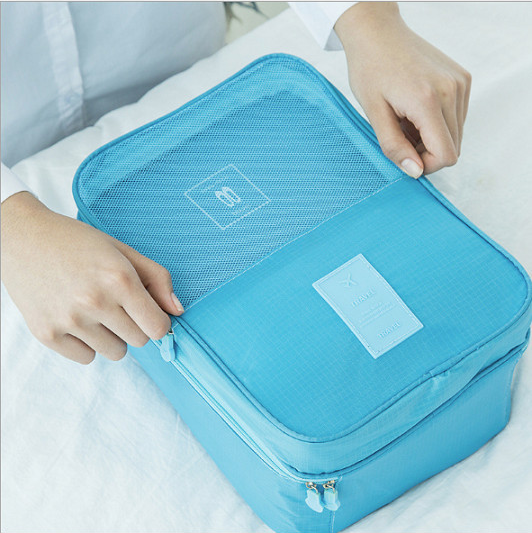 Túi Đựng Giày Cao Cấp, Túi Du Lịch Hàn Quốc, chống thấm ngăn mùi, xếp gọn đa năng trong vali túi Bag in Bag. 
