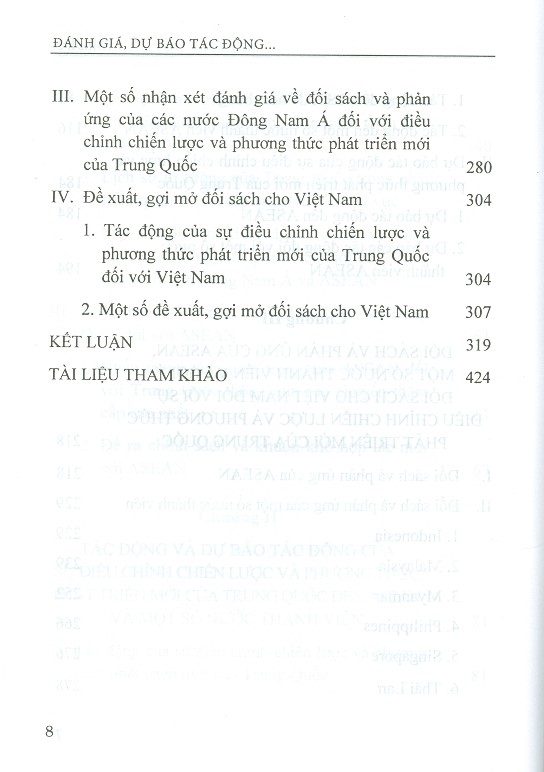 Đánh Giá, Dự Báo Tác Động Của Điều Chỉnh Chiến Lược Và Phương Thức Phát Triển Mới Của Trung Quốc Đến Asean Và Gợi Mở Chính Sách Cho Việt Nam (Sách Chuyên Khảo)